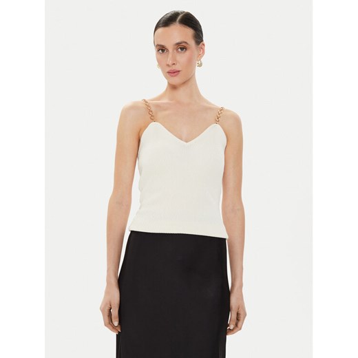Morgan Top 241-MUSTO Écru Slim Fit ze sklepu MODIVO w kategorii Bluzki damskie - zdjęcie 182666435