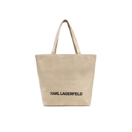 KARL LAGERFELD Torebka A1W50072 Beżowy ze sklepu MODIVO w kategorii Torby Shopper bag - zdjęcie 182666485