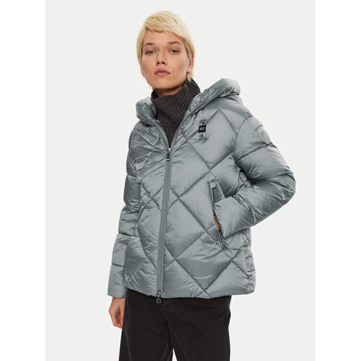 Blauer Kurtka zimowa 24WBLDC02273 Szary Regular Fit ze sklepu MODIVO w kategorii Kurtki damskie - zdjęcie 182666529