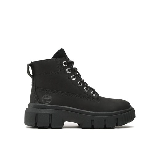 Timberland Trapery Greyfield Leather Boot TB0A5RNG0011 Czarny ze sklepu MODIVO w kategorii Workery damskie - zdjęcie 182666535