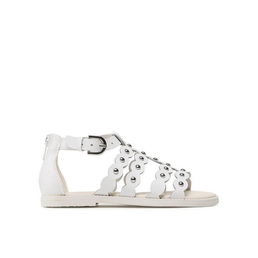 Geox Sandały J Sandal Karly Girl J3535D043BCC1000 S Biały ze sklepu MODIVO w kategorii Sandały dziecięce - zdjęcie 182666577