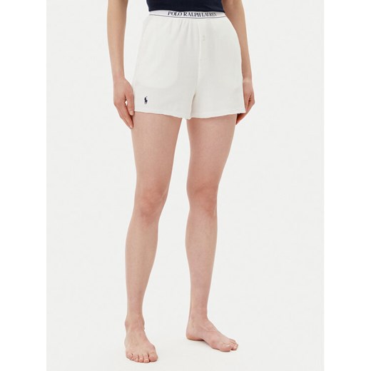 Polo Ralph Lauren Szorty piżamowe 298956519001 Écru Regular Fit ze sklepu MODIVO w kategorii Piżamy damskie - zdjęcie 182666706