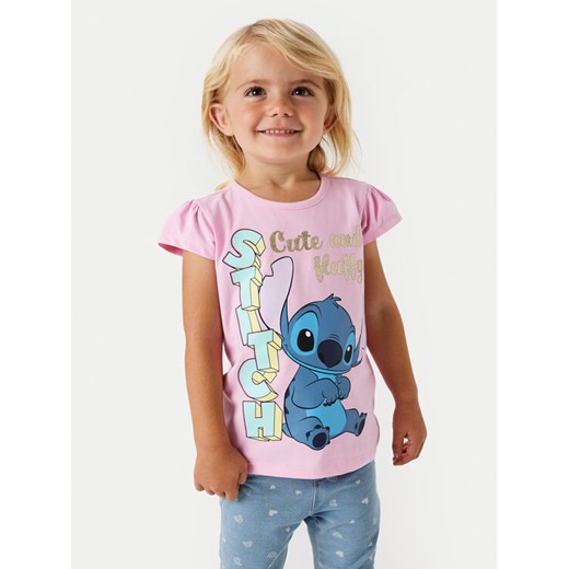 NAME IT T-Shirt Folly Stitch 13240690 Różowy Regular Fit ze sklepu MODIVO w kategorii Bluzki dziewczęce - zdjęcie 182666728