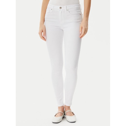 Tommy Hilfiger Jeansy Como WW0WW44361 Biały Slim Fit ze sklepu MODIVO w kategorii Jeansy damskie - zdjęcie 182666796