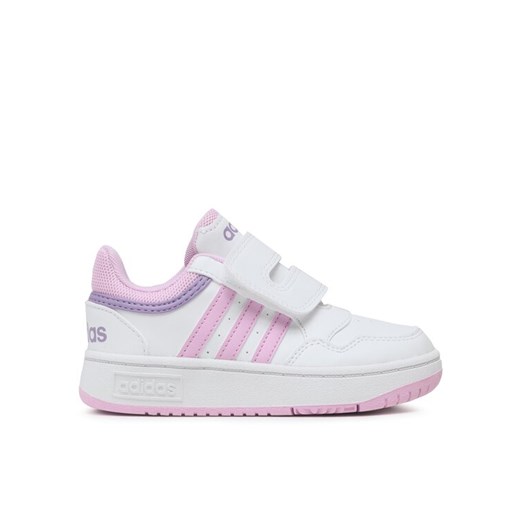 adidas Sneakersy Hoops Shoes IF7734 Biały ze sklepu MODIVO w kategorii Buty sportowe dziecięce - zdjęcie 182666876