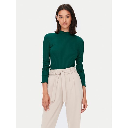 JDY Bluzka Fransiska 15228065 Zielony Slim Fit ze sklepu MODIVO w kategorii Bluzki damskie - zdjęcie 182666929