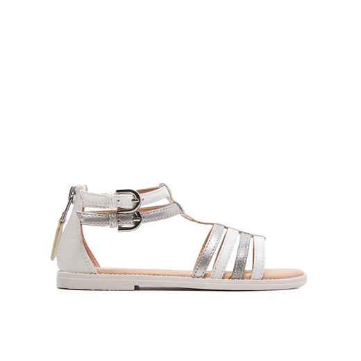 Geox Sandały J Sandal Karly Girl J7235D 054AJ C1Z1N S Biały ze sklepu MODIVO w kategorii Sandały dziecięce - zdjęcie 182666998