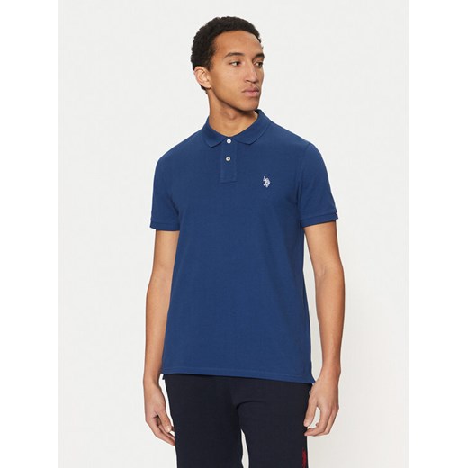U.S. Polo Assn. Polo MUP3312 Granatowy Regular Fit ze sklepu MODIVO w kategorii T-shirty męskie - zdjęcie 182667058