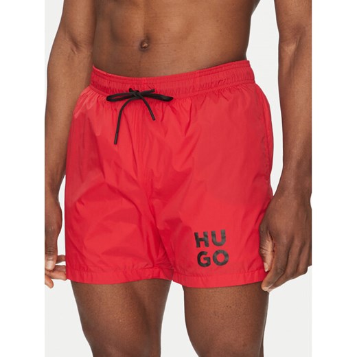 HUGO Szorty kąpielowe Paol 50510190 Czerwony Regular Fit XL MODIVO