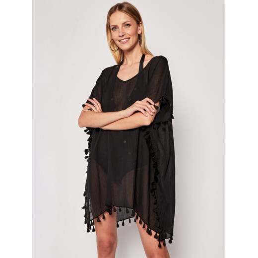 Seafolly Sukienka plażowa Amnesia 52162 Czarny Regular Fit ze sklepu MODIVO w kategorii Odzież plażowa - zdjęcie 182667158