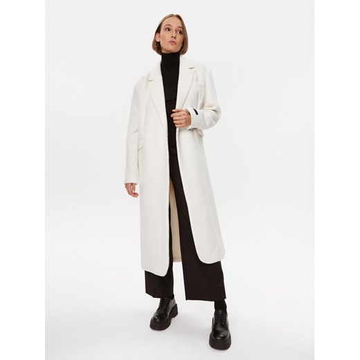 Herskind Płaszcz wełniany Wanda 4575816 Écru Oversize ze sklepu MODIVO w kategorii Płaszcze damskie - zdjęcie 182667167