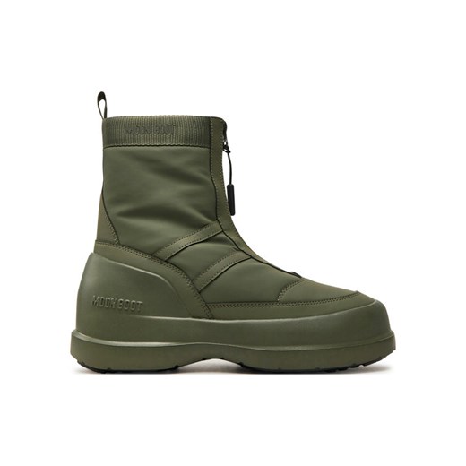 Moon Boot Śniegowce Luna Zip Boot 80D2480010 Khaki ze sklepu MODIVO w kategorii Buty zimowe męskie - zdjęcie 182667169