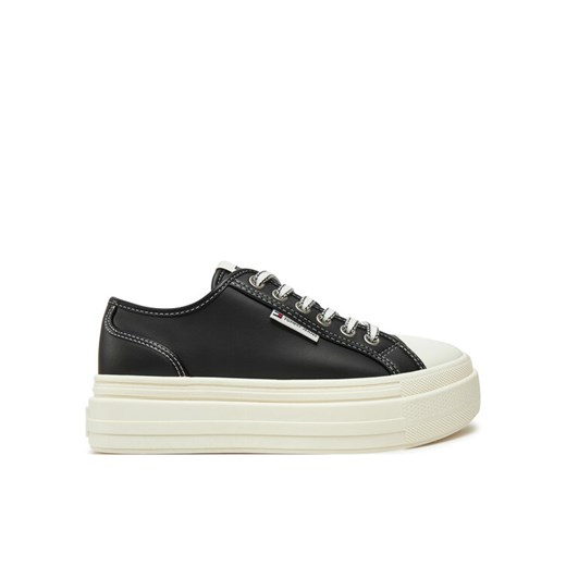 Tommy Jeans Trampki Foxing EN0EN02714 Czarny ze sklepu MODIVO w kategorii Trampki damskie - zdjęcie 182667187