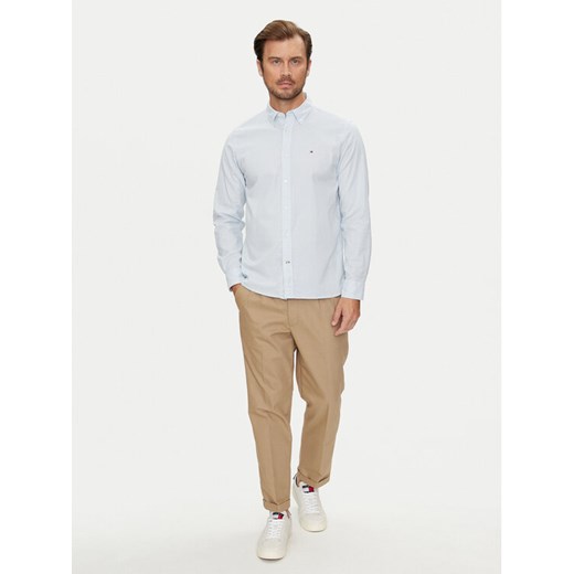 Tommy Hilfiger Koszula Oxford MW0MW25037 Błękitny Regular Fit ze sklepu MODIVO w kategorii Koszule męskie - zdjęcie 182667216