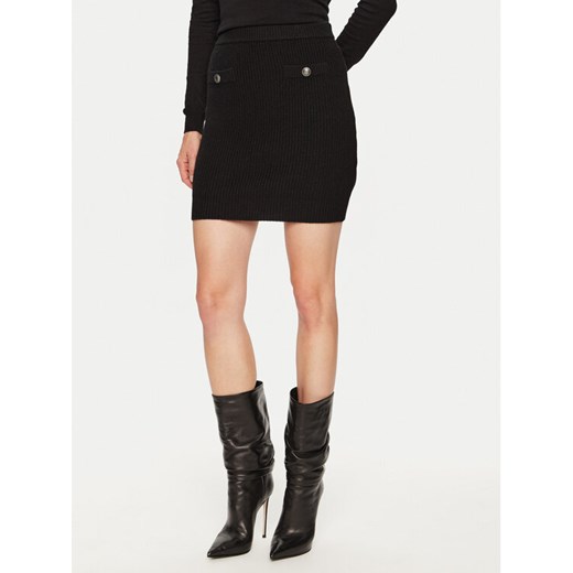 Guess Spódnica mini W4BD64 Z2WX0 Czarny Slim Fit ze sklepu MODIVO w kategorii Spódnice - zdjęcie 182667225