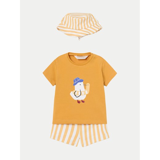 Mayoral Komplet t-shirt i kąpielówki 1620 Żółty Regular Fit ze sklepu MODIVO w kategorii Komplety niemowlęce - zdjęcie 182667259