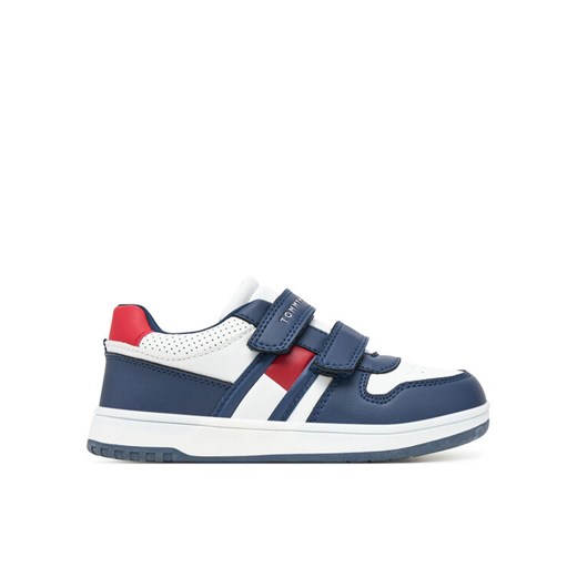 Tommy Hilfiger Sneakersy Flag Low Cut Velcro Sneaker T1X9-33841-1355X S Granatowy ze sklepu MODIVO w kategorii Buty sportowe dziecięce - zdjęcie 182667285