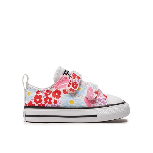 Converse Trampki Chuck Taylor All Star Easy On Floral Ox A06340C Biały ze sklepu MODIVO w kategorii Trampki dziecięce - zdjęcie 182667327