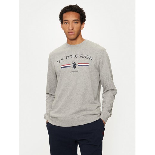 U.S. Polo Assn. Bluza MUP1660 Szary Regular Fit ze sklepu MODIVO w kategorii Bluzy męskie - zdjęcie 182667558