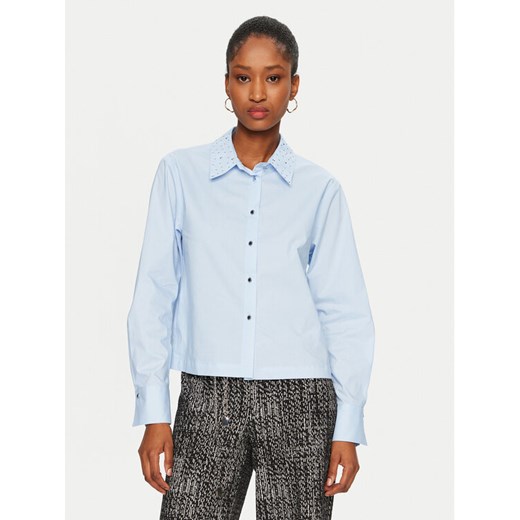 Morgan Koszula 242-CBOXI Błękitny Loose Fit ze sklepu MODIVO w kategorii Koszule damskie - zdjęcie 182667627