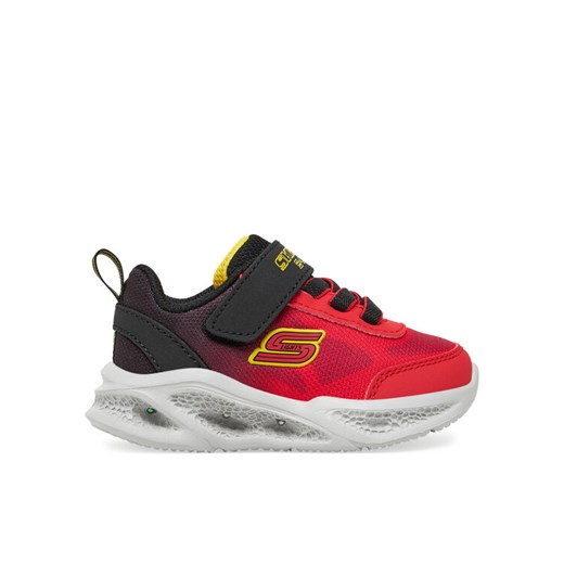 Skechers Sneakersy S-Lights Meteor-Lights - Krendox 401495N/RDBK Czerwony ze sklepu MODIVO w kategorii Buty sportowe dziecięce - zdjęcie 182667658