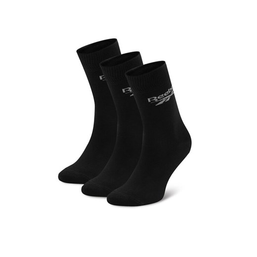Reebok Zestaw 3 par wysokich skarpet unisex R0367-SS24 (3-pack) Czarny ze sklepu MODIVO w kategorii Skarpetki damskie - zdjęcie 182667678