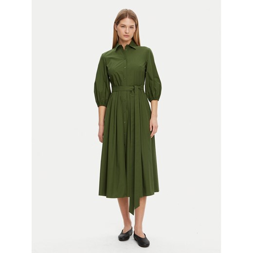 Weekend Max Mara Sukienka koszulowa Kenita 2515221202 Zielony Regular Fit ze sklepu MODIVO w kategorii Sukienki - zdjęcie 182667775