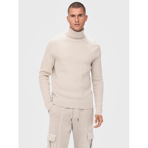 Only & Sons Golf Phil 22023202 Beżowy Regular Fit ze sklepu MODIVO w kategorii Swetry męskie - zdjęcie 182667779
