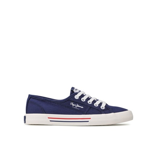 Pepe Jeans Tenisówki Brady W Basic PLS31287 Granatowy ze sklepu MODIVO w kategorii Trampki damskie - zdjęcie 182667816