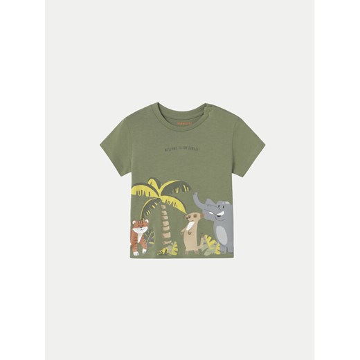 Mayoral T-Shirt 1057 Zielony Regular Fit ze sklepu MODIVO w kategorii Kaftaniki i bluzki - zdjęcie 182667836