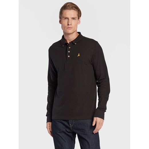Brave Soul Polo MLT-412WASHINGTN Czarny Slim Fit ze sklepu MODIVO w kategorii T-shirty męskie - zdjęcie 182667855