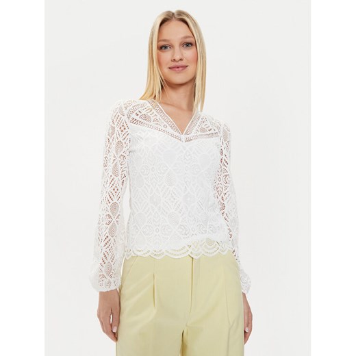 Morgan Bluzka 241-TOULI Écru Regular Fit ze sklepu MODIVO w kategorii Bluzki damskie - zdjęcie 182667905