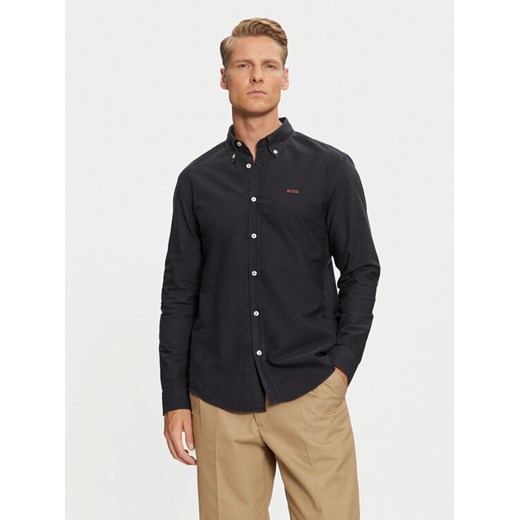 Boss Koszula H-Roan 50521996 Granatowy Slim Fit ze sklepu MODIVO w kategorii Koszule męskie - zdjęcie 182667979