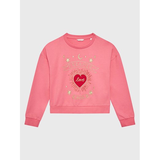 Guess Bluza J3GQ02 K82T0 Różowy Regular Fit ze sklepu MODIVO w kategorii Bluzy dziewczęce - zdjęcie 182668025