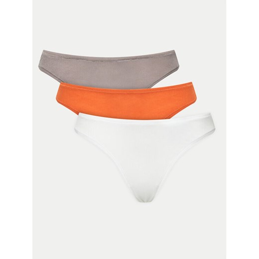 Calvin Klein Underwear Komplet 3 par stringów 000QD5220E Kolorowy ze sklepu MODIVO w kategorii Majtki damskie - zdjęcie 182668069