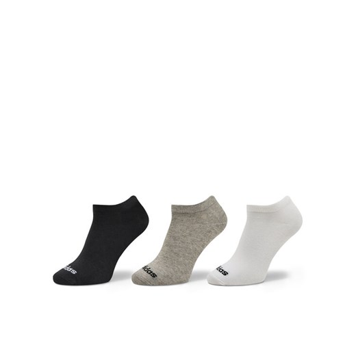adidas Skarpety stopki unisex Thin Linear Low-Cut Socks 3 Pairs IC1300 Szary ze sklepu MODIVO w kategorii Skarpetki męskie - zdjęcie 182668146