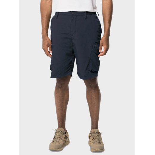 Jack Wolfskin Szorty materiałowe Kalahari 1508381 Granatowy Regular Fit ze sklepu MODIVO w kategorii Spodenki męskie - zdjęcie 182668165