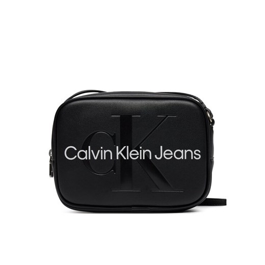 Calvin Klein Jeans Torebka Sculpted Camera Bag18 Mono K60K610275 Czarny ze sklepu MODIVO w kategorii Listonoszki - zdjęcie 182668168