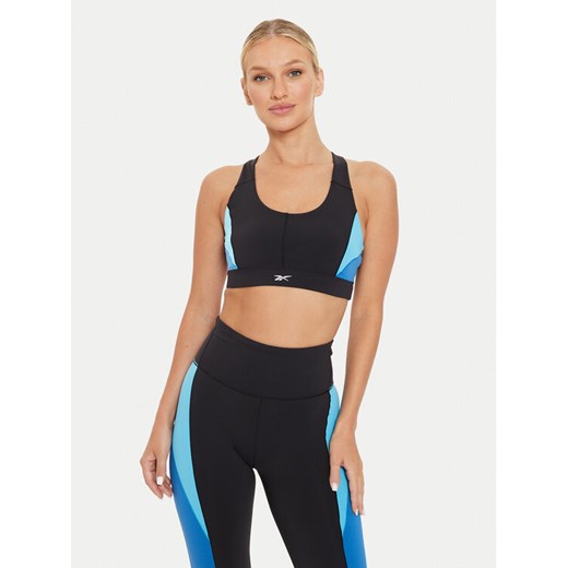 Reebok Biustonosz sportowy Lux Racer Bra 100075367 Czarny ze sklepu MODIVO w kategorii Biustonosze - zdjęcie 182668179