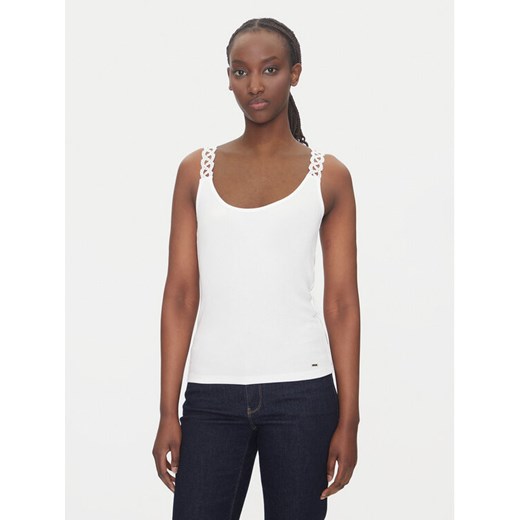 Morgan Top 251-DOUBI Biały Slim Fit ze sklepu MODIVO w kategorii Bluzki damskie - zdjęcie 182668238