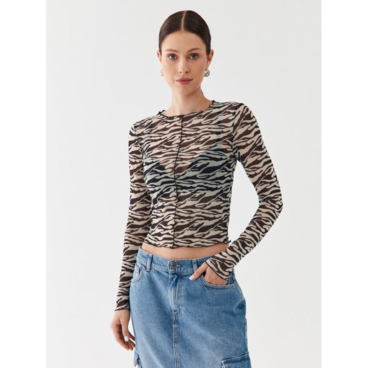 ONLY Bluzka 15315812 Beżowy Regular Fit ze sklepu MODIVO w kategorii Bluzki damskie - zdjęcie 182668275