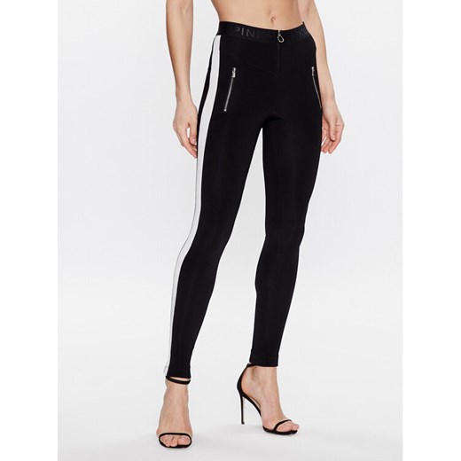Pinko Spodnie materiałowe Patito Pantalone 100434 A0LR Czarny Slim Fit ze sklepu MODIVO w kategorii Spodnie damskie - zdjęcie 182668369