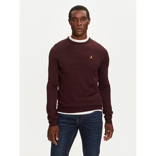 Brave Soul Sweter MK-230EINSTEIN4 Bordowy Regular Fit ze sklepu MODIVO w kategorii Swetry męskie - zdjęcie 182668376