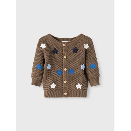 NAME IT Kardigan 13207107 Brązowy Regular Fit ze sklepu MODIVO w kategorii Bluzy i swetry - zdjęcie 182668397