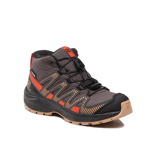 Salomon Trekkingi Xa Pro V8 Mid Cswp J 417285 09 W0 Szary ze sklepu MODIVO w kategorii Buty trekkingowe dziecięce - zdjęcie 182668456