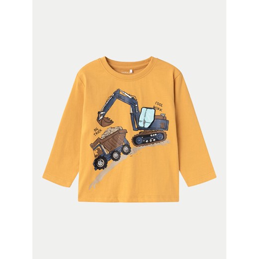 NAME IT Bluzka 13233674 Żółty Regular Fit ze sklepu MODIVO w kategorii Kaftaniki i bluzki - zdjęcie 182668478