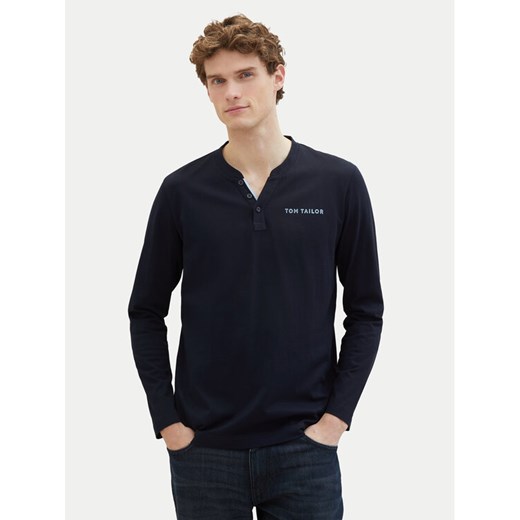 Tom Tailor Longsleeve 1040908 Granatowy Regular Fit ze sklepu MODIVO w kategorii T-shirty męskie - zdjęcie 182668536