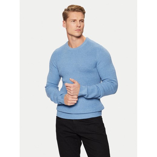 Blend Sweter 20717277 Błękitny Regular Fit ze sklepu MODIVO w kategorii Swetry męskie - zdjęcie 182668666