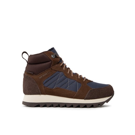 Merrell Sneakersy Alpine Sneaker Mid Plr Wp 2 J004295 Brązowy ze sklepu MODIVO w kategorii Buty zimowe męskie - zdjęcie 182668767