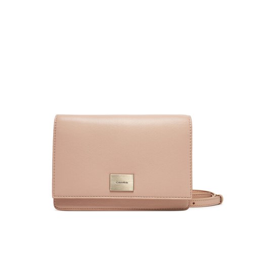 Calvin Klein Torebka Hardware Flap Crossbody K60K612967 Różowy ze sklepu MODIVO w kategorii Listonoszki - zdjęcie 182668785